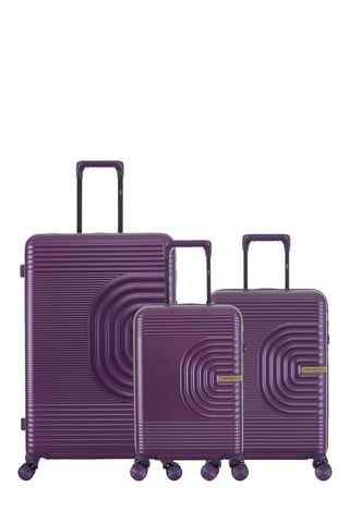 Juego de 3 maletas Celia (XS/S/L) - 55/59/76 cm - Violeta