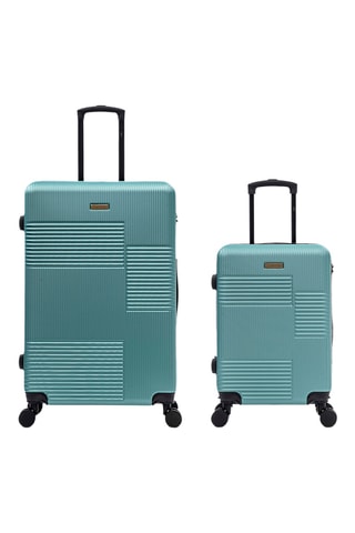 Maleta de cabina y maleta grande Livia (S/L) - 56,5/76,5 cm - Verde claro