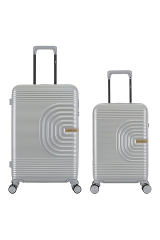 Maleta de cabina low cost y maleta mediana Celia (XS/M) - 55/66 cm - Gris
