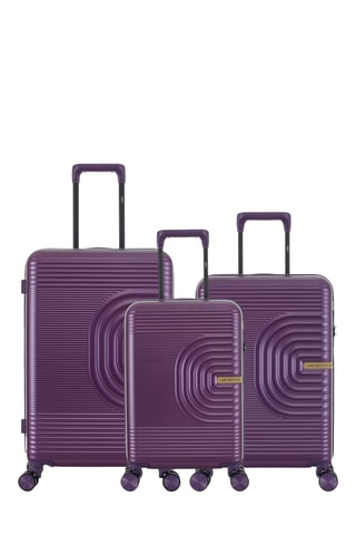 Juego de 3 maletas Celia (XS/S/M) - 55/59/66 cm - Violeta
