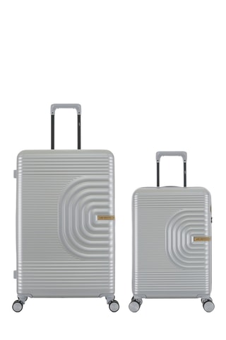 Maleta de cabina y maleta grande Celia (S/L) - 59/76 cm - Gris