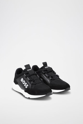 Zapatillas de piel - Negro - Boss