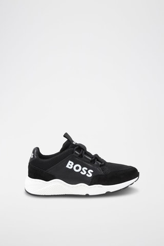 Zapatillas de piel - Negro - Boss