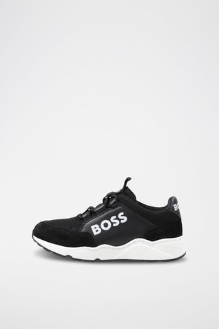 Zapatillas de piel - Negro - Boss