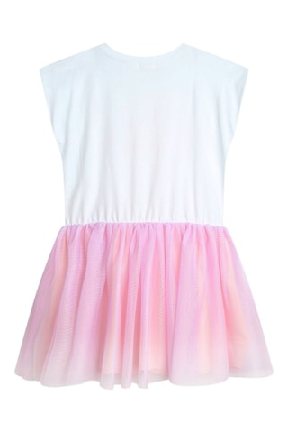 Vestido efecto doble prenda - Blanco