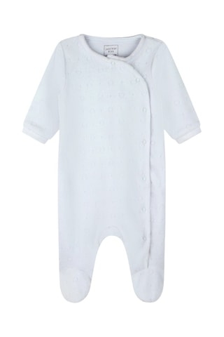 Pijama de algodón orgánico - Blanco - Carrément Beau