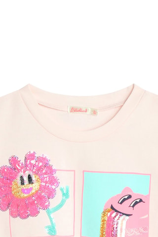 Camiseta - Blanco y rosa
