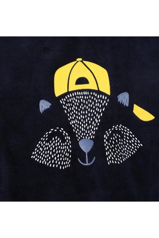 Sudadera de terciopelo y algodón orgánico - Azul marino - Carrément Beau