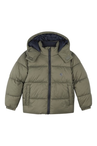 Anorak con capucha - Caqui