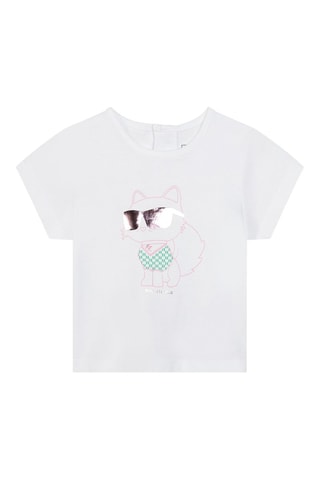 Conjunto de 3 piezas de algodón orgánico - Rosa y blanco