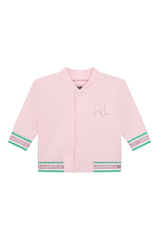 Conjunto de 3 piezas de algodón orgánico - Rosa y blanco
