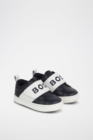 Zapatillas de piel - Azul - Boss