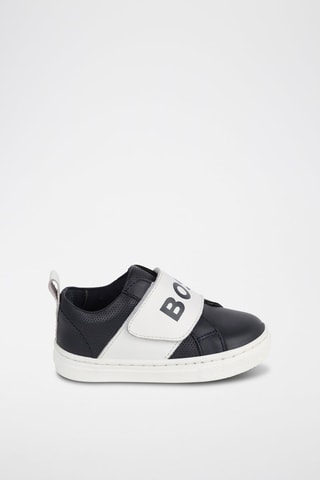 Zapatillas de piel - Azul - Boss