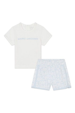Camiseta y short - Blanco y celeste - Marc jacobs