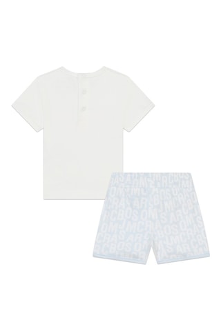 Camiseta y short - Blanco y celeste - Marc jacobs