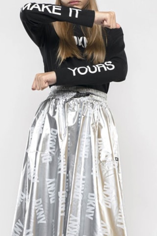 Camiseta de algodón orgánico - Negro - DKNY