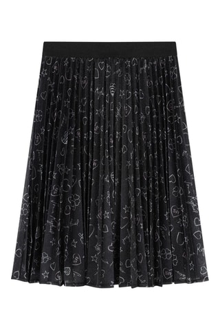 Falda plisada - Negro - Sonia Rykiel