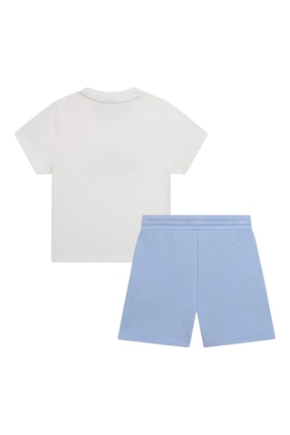 Camiseta y short - Blanco y celeste - Boss