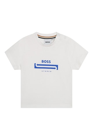 Camiseta y short - Blanco y celeste - Boss