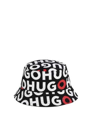 Gorro bucket reversible - Negro y blanco - Hugo