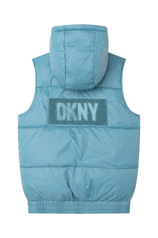 Chaleco reversible - Azul y beige - DKNY