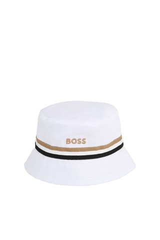 Gorro bucket reversible - Blanco y beige - Boss