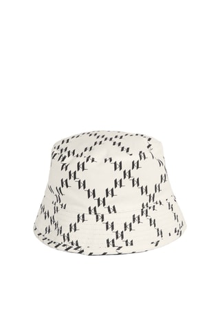 Gorro bucket reversible - Crudo y negro