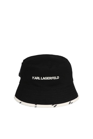 Gorro bucket reversible - Crudo y negro