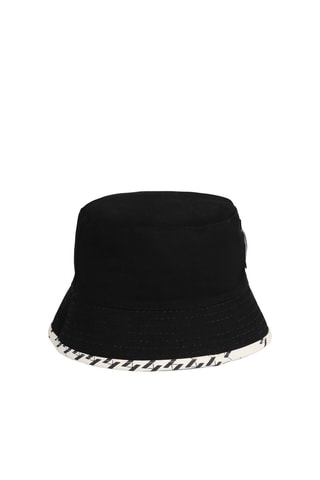 Gorro bucket reversible - Crudo y negro