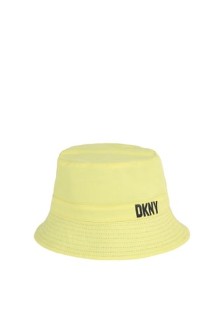 Gorro bucket reversible - Negro y amarillo - DKNY