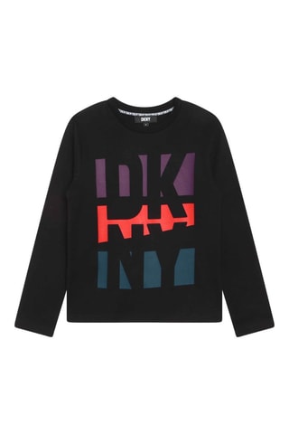 Camiseta de algodón orgánico - Negro - DKNY