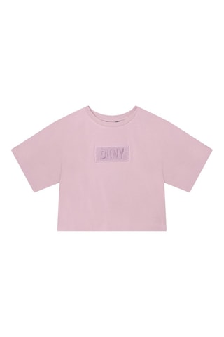 Camiseta de algodón orgánico - Rosa - DKNY
