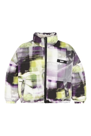 Anorak reversible - Blanco y violeta - DKNY