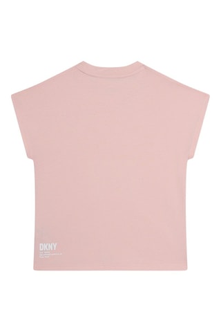 Camiseta de algodón orgánico - Rosa - DKNY