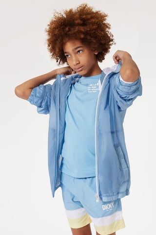 Camiseta de algodón orgánico - Azul - DKNY