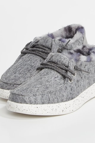 Tennis fourrées Skip Cute - Gris clair chiné