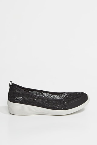 Ballerines en dentelle Arya - Noir
