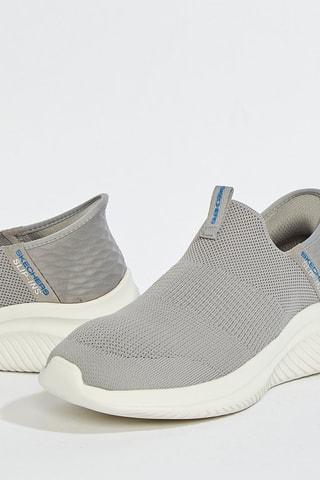 Slip-on Ultra-Flex 3.0 - Gris clair et bleu électrique