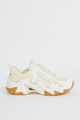 Baskets Stamina - Blanc et jaune