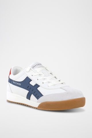 Baskets - Blanc et bleu cobalt