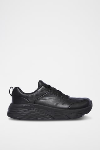 Baskets compensées en cuir - Noir