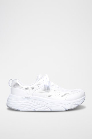 Baskets compensées en cuir - Blanc