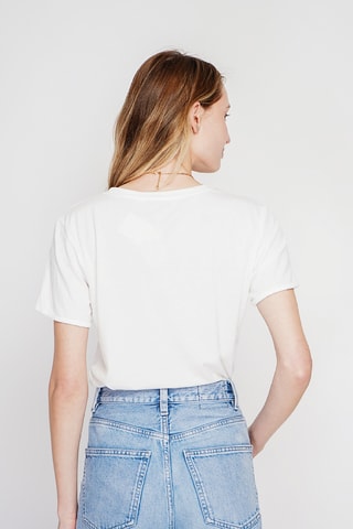 t-shirt en lin - Blanc