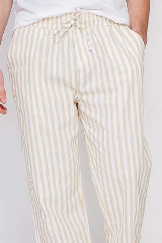 Pantalon droit en lin - Beige