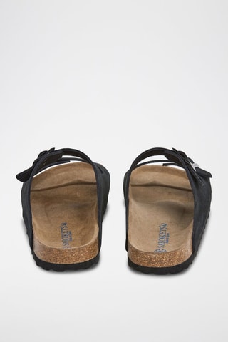 Mules en nubuck - Noir