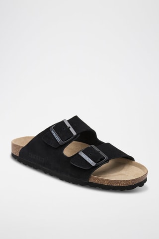 Mules en cuir - Noir