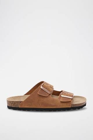 Mules en cuir - Camel