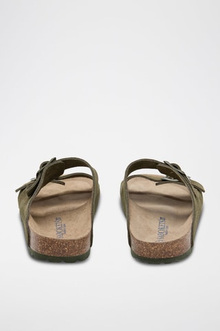 Mules en cuir - Vert