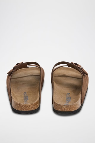 Mules en nubuck - Marron