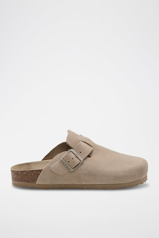 Sabots en cuir - Beige